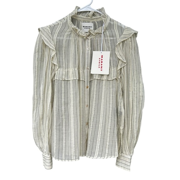 NWT Isabel Marant Etoile PLALIA TOP - Size 36 - 100% Cotton - Picture 11 of 16